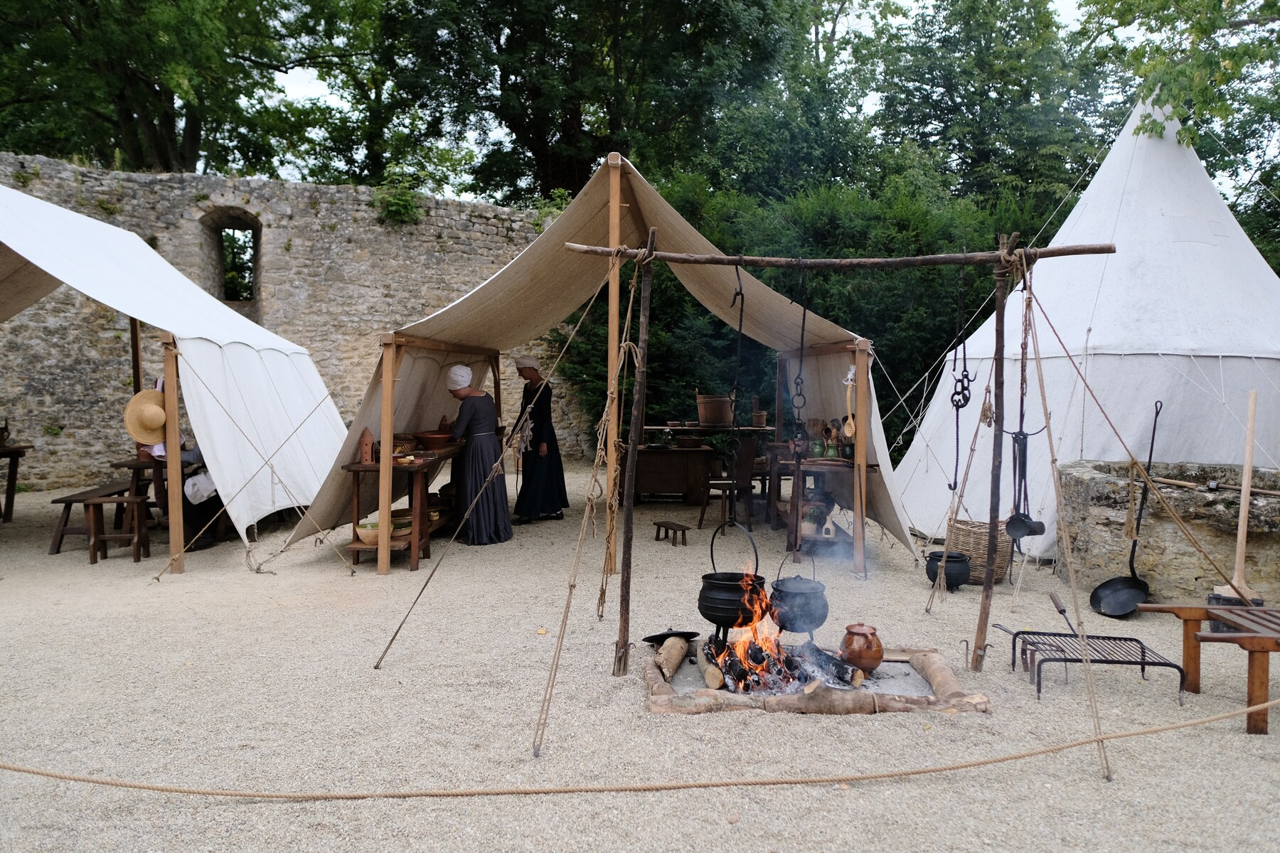 Historical camp photograph rendered by Darkimiya's default engine with calibrated treatment